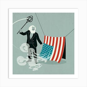 Marx In The Usa 2 Square Art Print