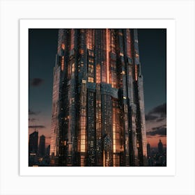 Futuristic Skyscraper 4 Art Print