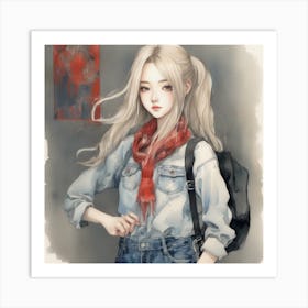 Asian Girl 17 Art Print