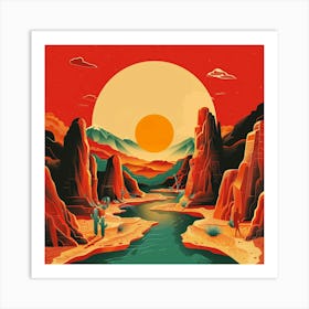 Desert Landscape Art Print