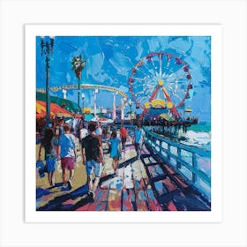 Pier Walk Art Print