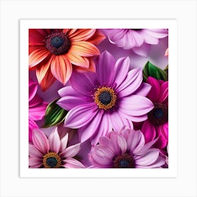 Colorful Flowers 9 Art Print