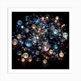 Spheres Of Light Art Print