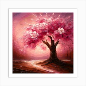 Cherry Blossom Tree Art Print