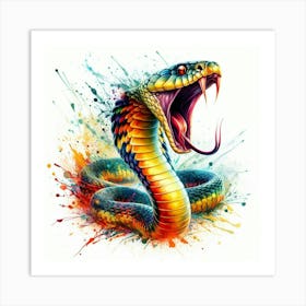 Cobra Painting Art Print