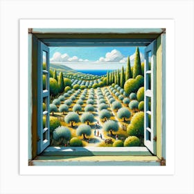 Olive Grove Art Print