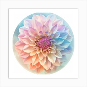 Dahlia Flower Art Print