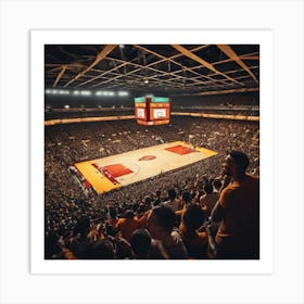 Basketball Arena Art Print