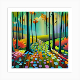 Floyeres Panting Abstrait Art Print