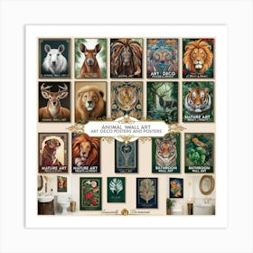 Zoo Animals Art Print