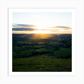 Sunset Over The Dales Art Print