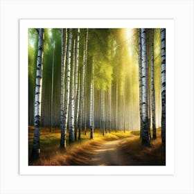 Birch Forest 31 Art Print