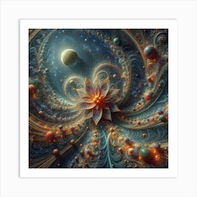 Fractal Flower Art Print