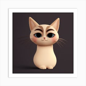 Cute Cat Art Print