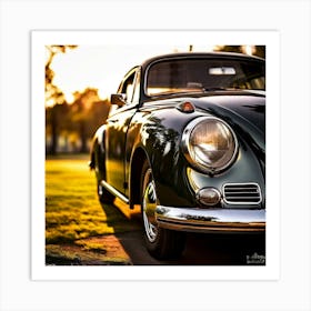 Vintage Volkswagen Beetle Art Print