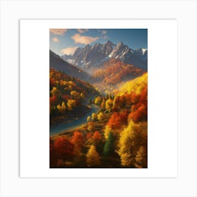 Autumn In The Mountains 5 Art Print