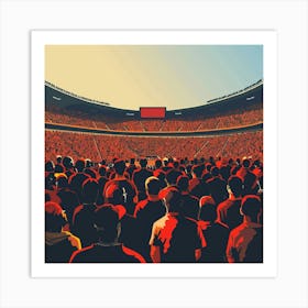 A Stadium Crowd Vector Design Illustration 1718675085 2 Art Print