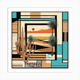 Desert Landscape Canvas Print Art Print