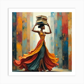 Artistic Vision of Poise and Intellectual Grace Art Print