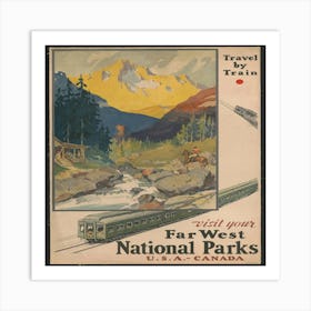 Far West National Parks Art Print