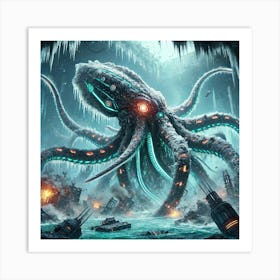 Tidalus Tentacle Strike Art Print