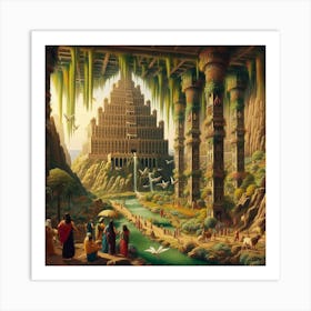 Babylon hanging gardens96 Art Print