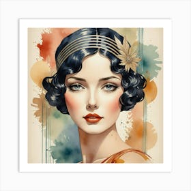 Gatsby Girl 1 Art Print