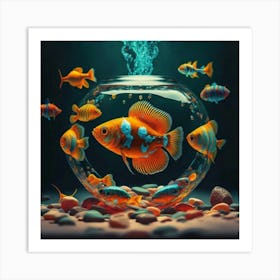 Fish In A Bowl 1 Art Print