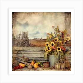 Autumn In The Country Art Print