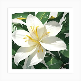 White Lily Art Print