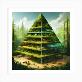 Pyramid Of Life Art Print