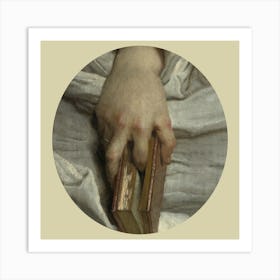 Hand Holding A Book 1 Art Print