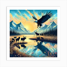 Wild Animal Illustration 209 Art Print