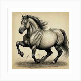 Horse Galloping 3 Art Print