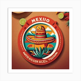 Mexico Postcard Art Print
