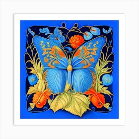 Blue Butterfly Art Print