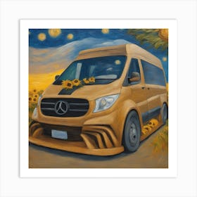 Mercedes' Vito Gemälde Art Print