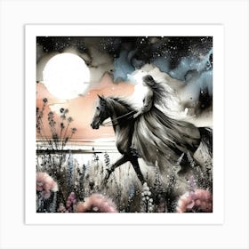 Creative Horse Beauty Illustration Nr 96 Art Print