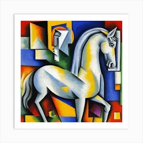 White Horse Art Print