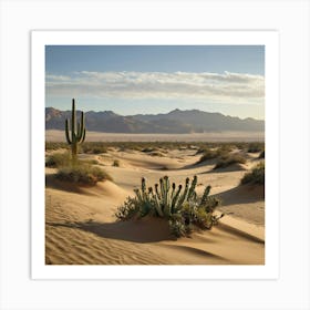 Saguaro Stock Videos & Royalty-Free Footage Art Print