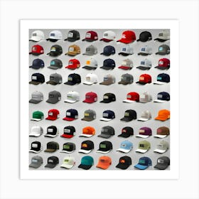 Many Hats Art Print