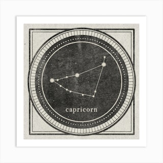 Zodiac Capricorn Art Print