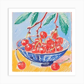 Cherry Painting Matisse Style 6 Art Print