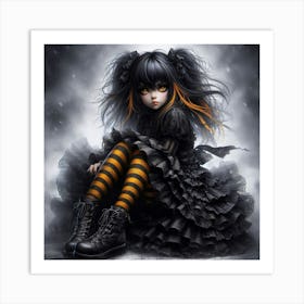 Gothic Girl Art Print