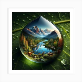 Drop of life Art Print