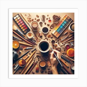Coffee and Creativity 4 Art Print