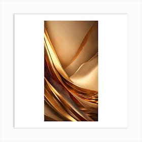 Abstract Gold Art Print