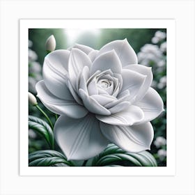 White Flower 2 Art Print