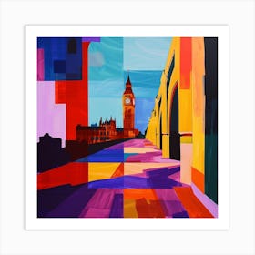 Abstract Travel Collection London England 6 Art Print