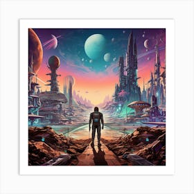 Space City 1 Art Print